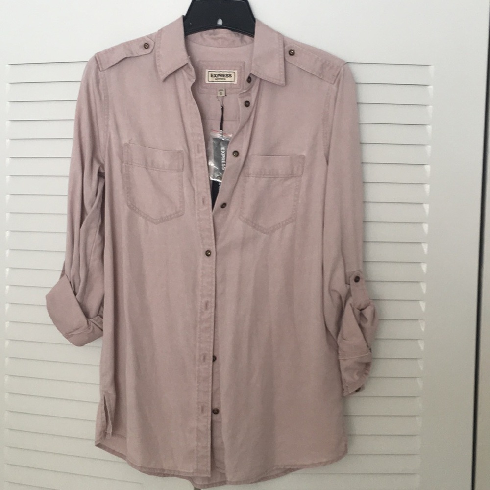 Express boyfriend button down